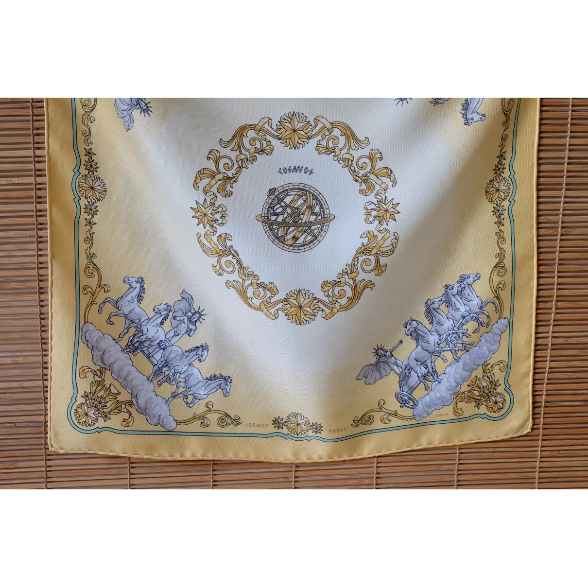 Gavroche 45 silk neckerchief Hermès - Vintage
