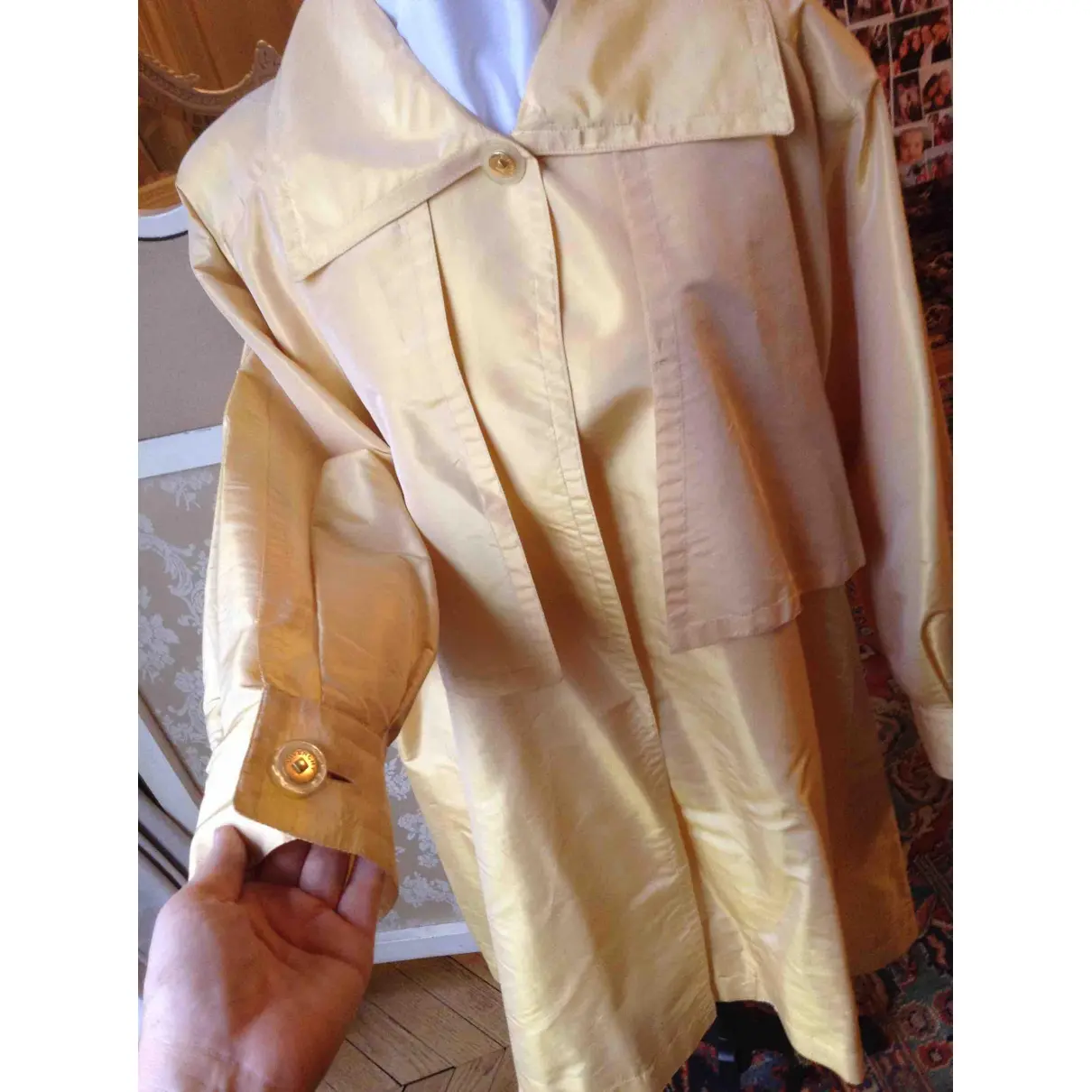 Silk trench coat Givenchy - Vintage