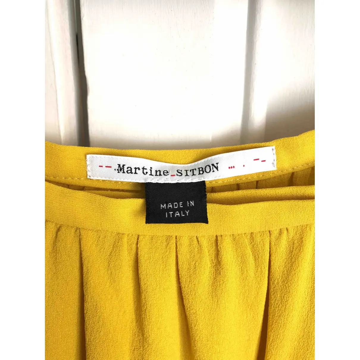 Silk mid-length skirt Martine Sitbon