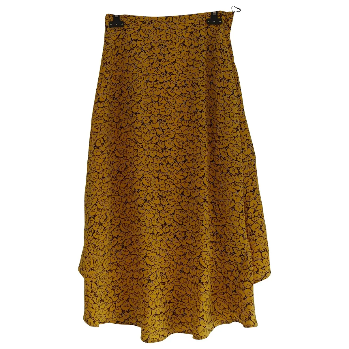 Yellow Silk Skirt Kenzo