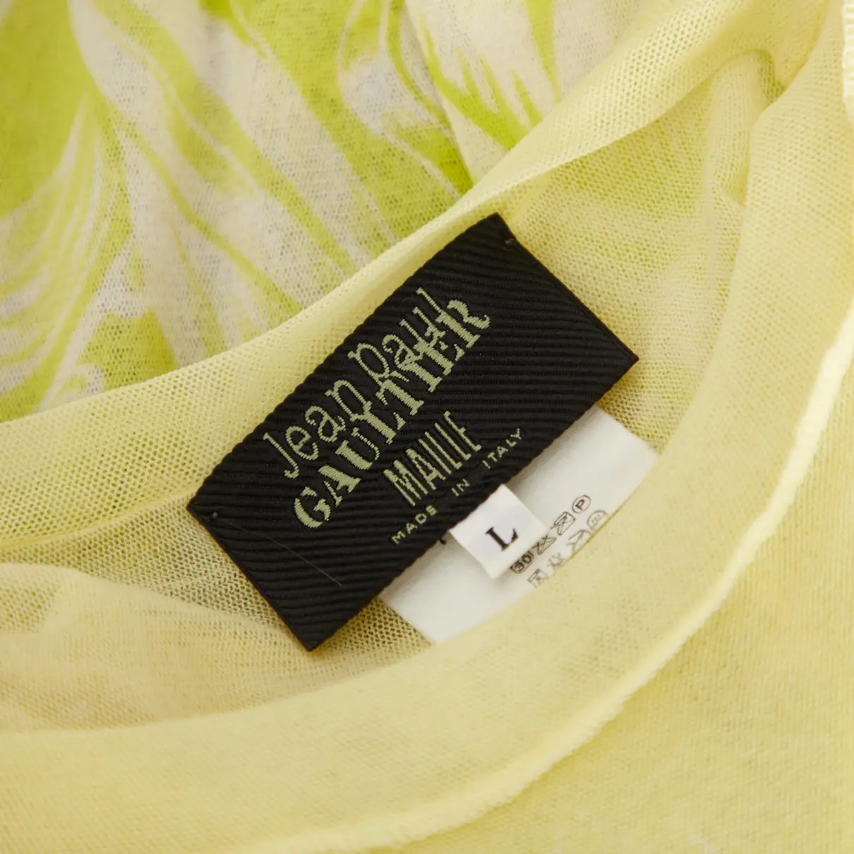 Buy Jean Paul Gaultier Yellow Synthetic T-shirt online