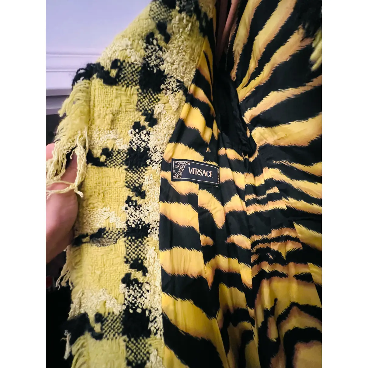 Tweed coat Versace