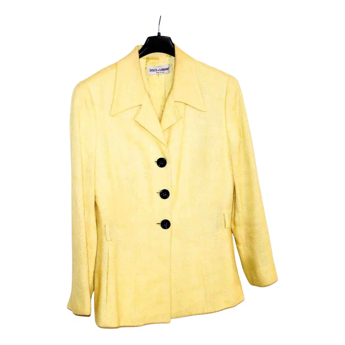 Yellow Viscose Jacket Dolce & Gabbana - Vintage