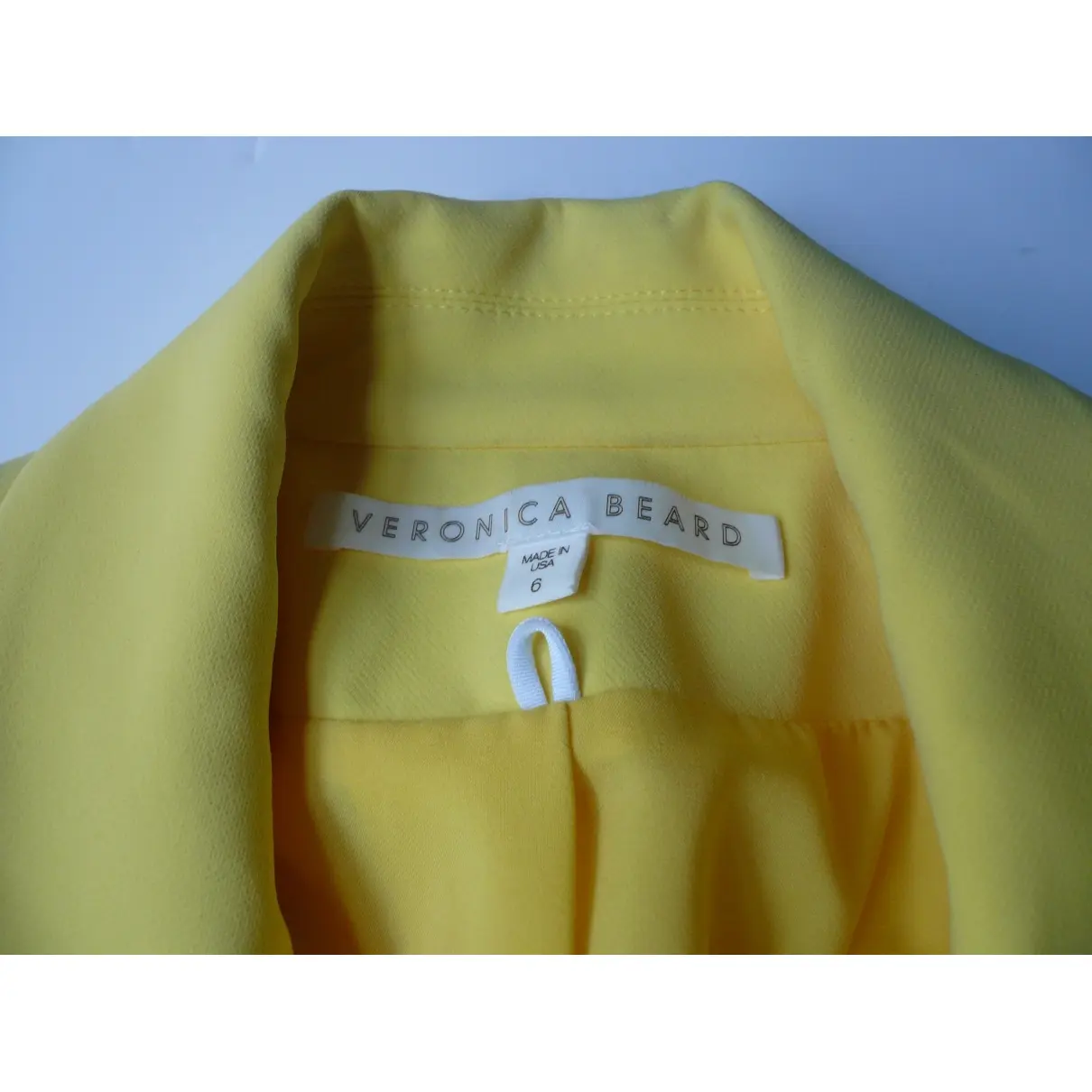 Yellow Viscose Jacket Veronica Beard