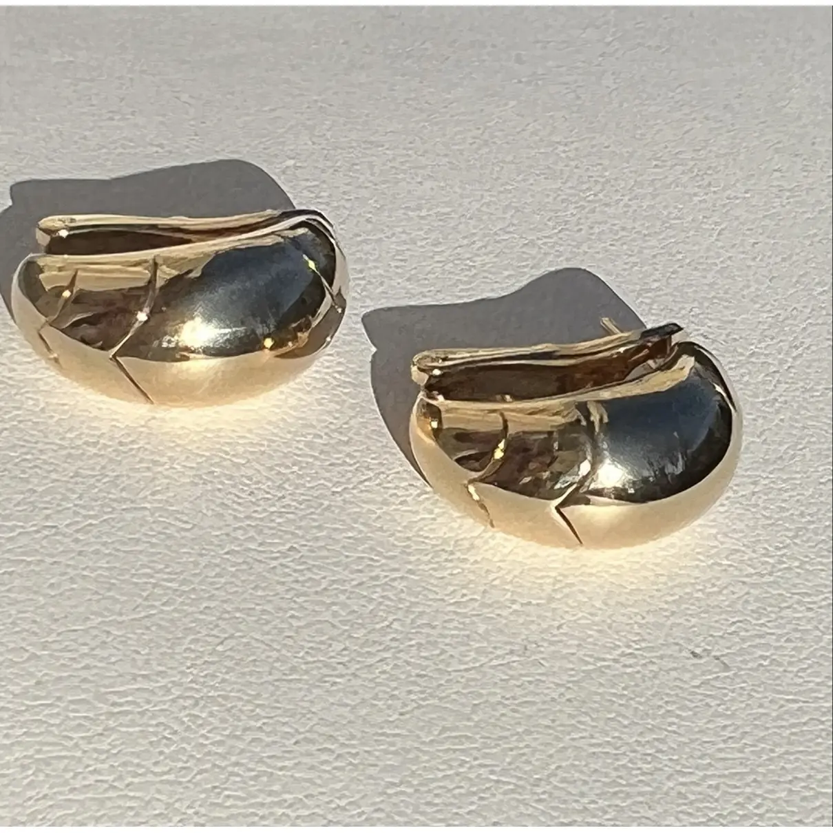 Yellow gold earrings Bvlgari - Vintage