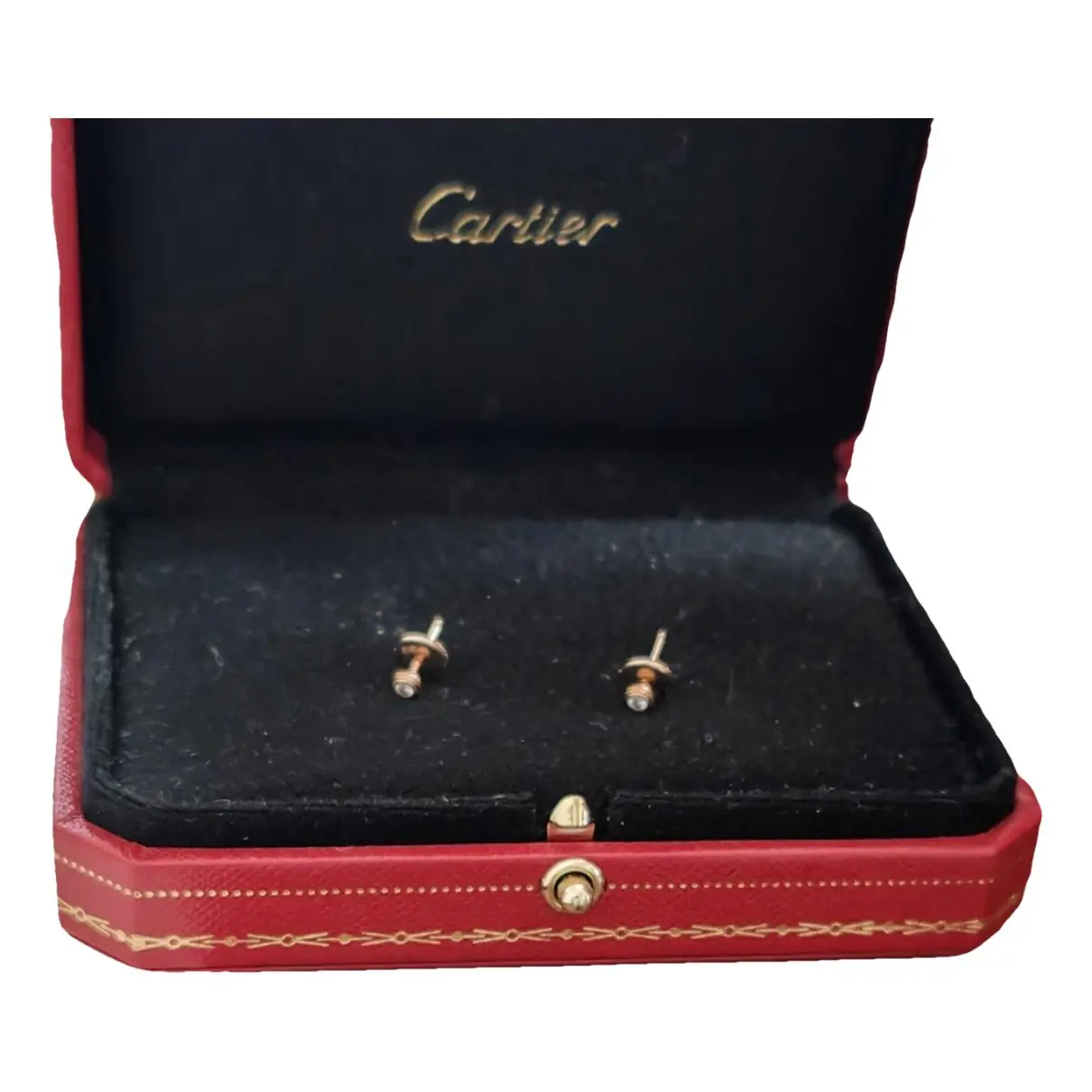 Yellow gold earrings Cartier