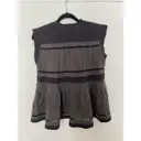 Buy Isabel Marant Etoile Anthracite Cotton Top online