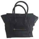 Anthracite Leather Handbag Luggage Celine