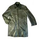 Leather coat Kenzo - Vintage