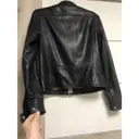 Buy Massimo Dutti Leather biker jacket online