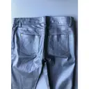 Leather straight pants Salvatore Ferragamo