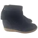 Anthracite Suede Boots Isabel Marant