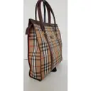 Cloth handbag Burberry - Vintage