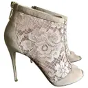 Cloth open toe boots Dolce & Gabbana