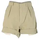 Beige Cotton Shorts Chloé