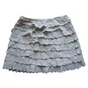 Beige Cotton Skirt Topshop