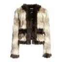 Faux fur coat Lanvin For H&M