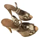 Leather sandals Bally