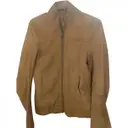 Beige Leather Biker jacket Zadig & Voltaire