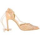 Leather heels Bionda Castana