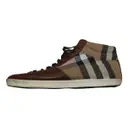 Leather trainers Burberry