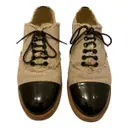 Leather lace ups Chanel