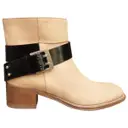 Leather buckled boots Chloé