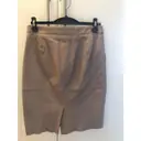 Buy Designers Remix Leather mid-length skirt online