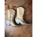 Leather cowboy boots Grey Mer