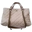 Beige Leather Handbag Chanel