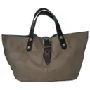 Beige Leather Handbag Estellon