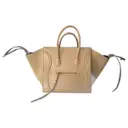 Beige Leather Handbag Luggage Phantom Celine