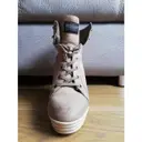 Hogan Leather lace up boots for sale