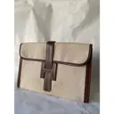 Jige leather clutch bag Hermès - Vintage