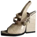 Leather sandals Jil Sander