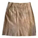 Leather mid-length skirt RENÉ DERHY