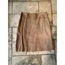 Buy RENÉ DERHY Leather mid-length skirt online