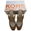 Beige Leather Sandals Michael Kors