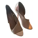 Leather heels Zara