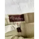 Linen mid-length skirt Mulberry