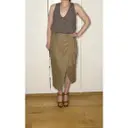 Buy Reformation Linen mid-length skirt online