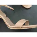 Amber patent leather sandal Saint Laurent