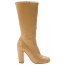 Patent leather boots Miu Miu