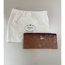 Patent leather clutch bag Prada