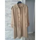 Beige Polyester Coat Balenciaga - Vintage