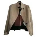 Beige Polyester Jacket Emporio Armani