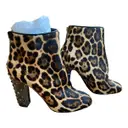Pony-style calfskin ankle boots Dolce & Gabbana