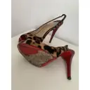 Private Number pony-style calfskin heels Christian Louboutin
