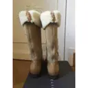 Shearling snow boots Celine