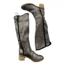 Shearling boots Chanel